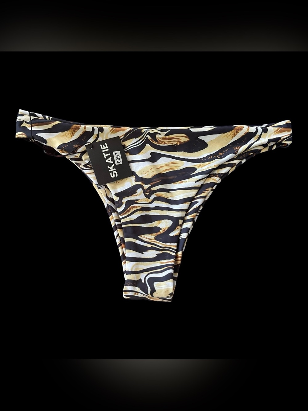 SKATIE Dylan Bikini Bottom NWT XL Animal Print Cheeky Swim Bottom $60 Retail
